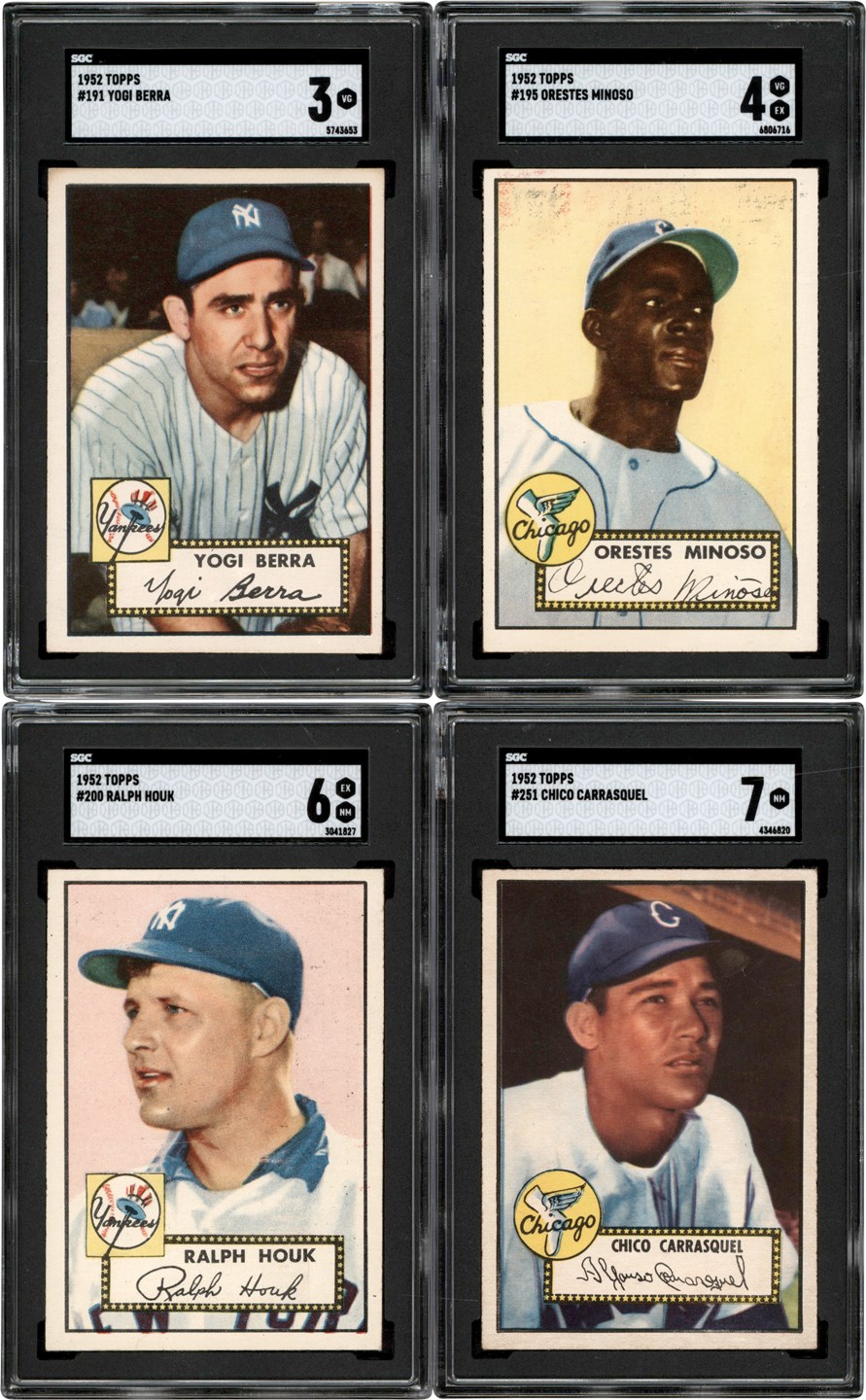 - 1952 Topps Baseball Collection w/SGC Berra & Minnoso (66)