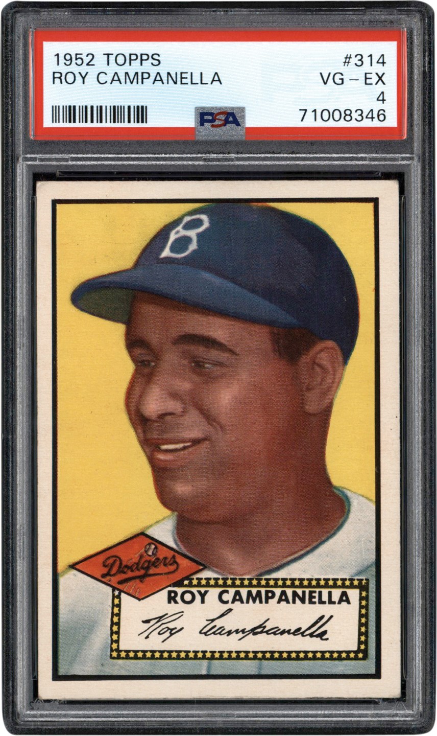 - 1952 Topps #314 Roy Campanella PSA VG-EX 4 - Newly Discovered Example