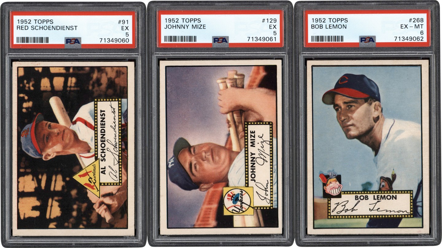 - 1952 Topps High-Grade Low Number Collection (71) - Newly Discovered Examples