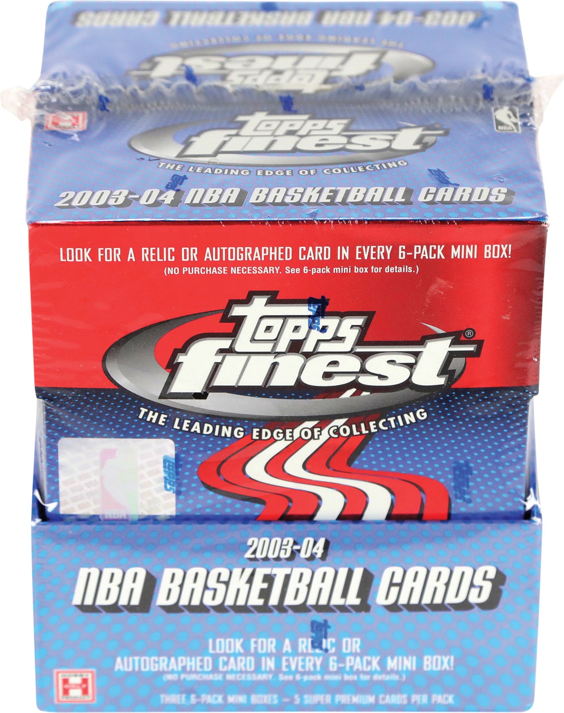- 2003-2004 Topps Finest Basketball Factory Sealed Hobby Box - LeBron James Rookie Year