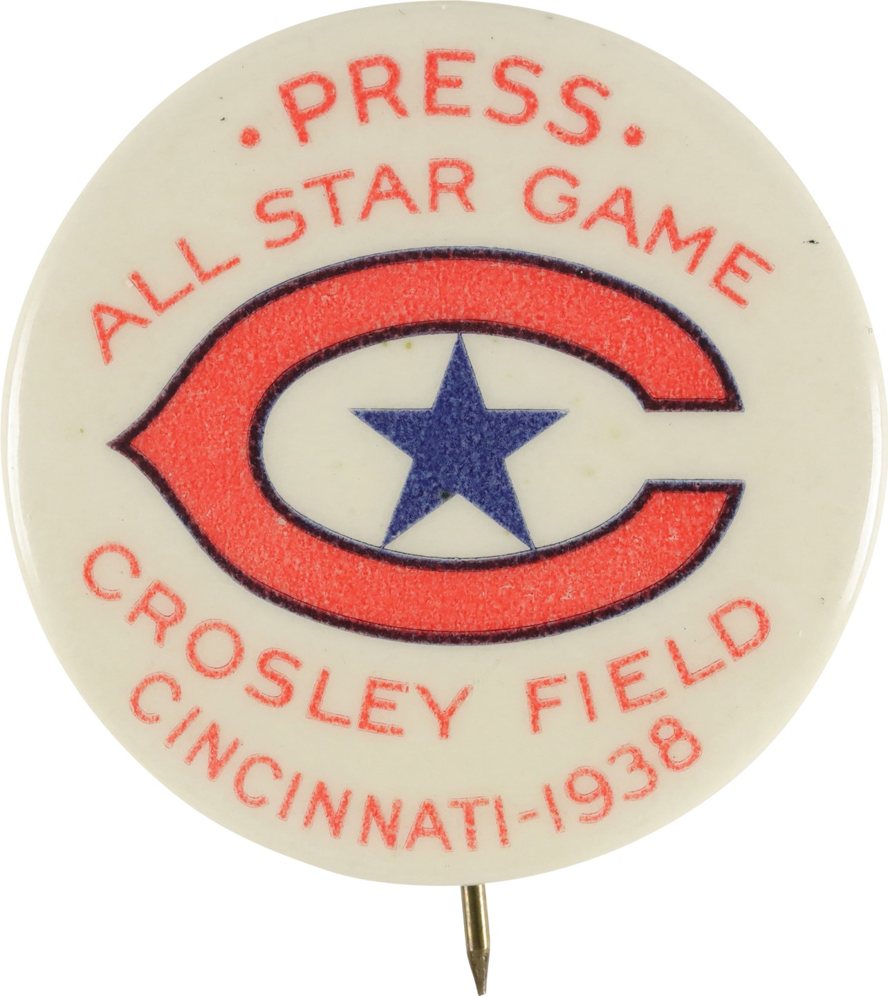 - High Grade 1938 All Star Game Press Pin