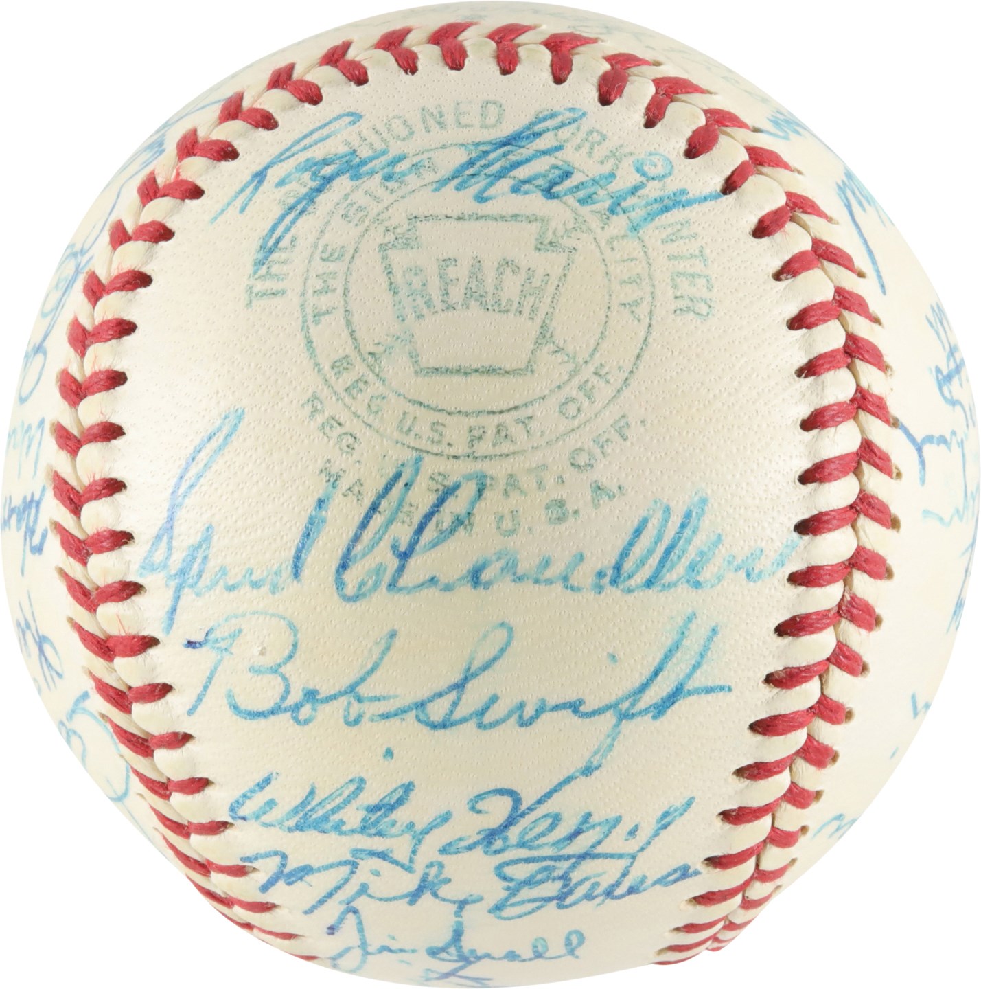 Baseball Autographs - 1958 Kansas City Athletics Team-Signed Baseball w/Rookie Era Roger Maris (PSA)