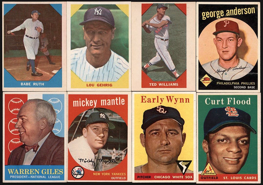 - 1952-1960 Topps & Fleer Collection w/Mickey Mantle  (750+)