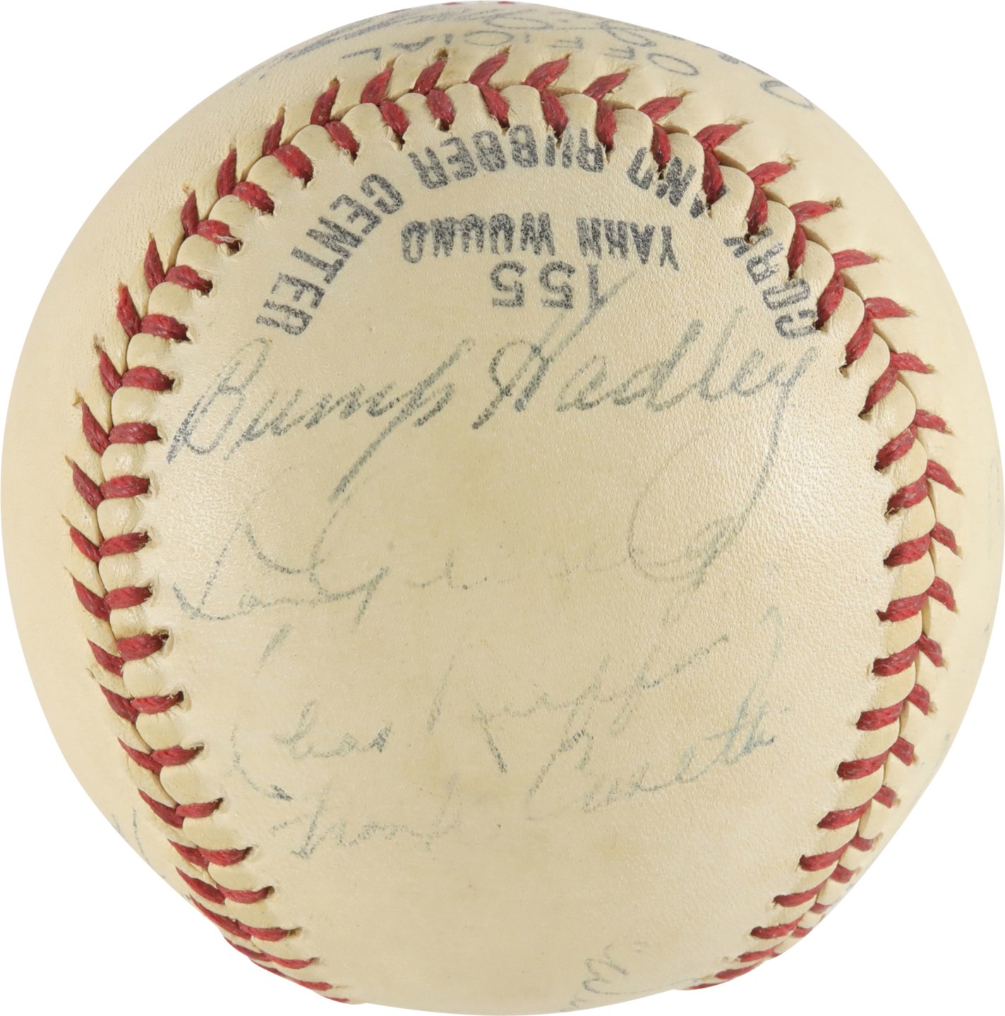 Baseball Autographs - 1939 New York Yankees World Champions Team-Signed Baseball with Gehrig (PSA)