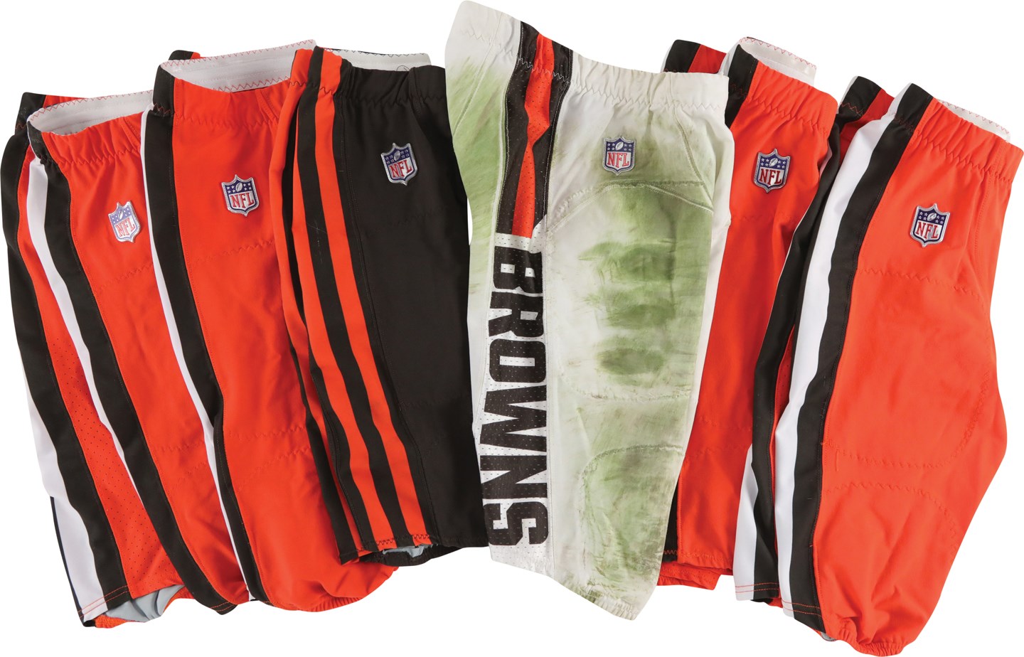 Football - Cleveland Browns Game Worn Pants (6) with Two Jarvis Landry