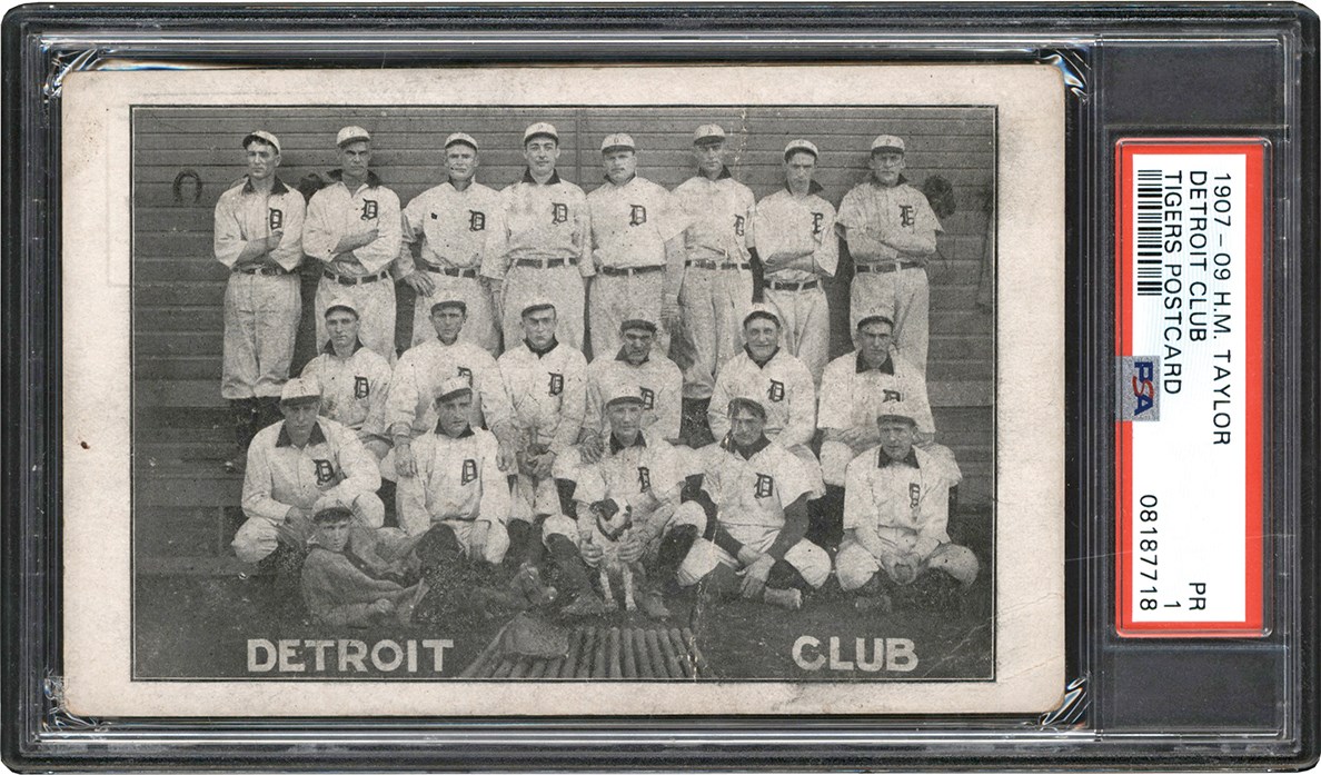 - 907-1909 H.M. Taylor Detroit Tigers w/Rookie Era Ty Cobb PSA PR 1