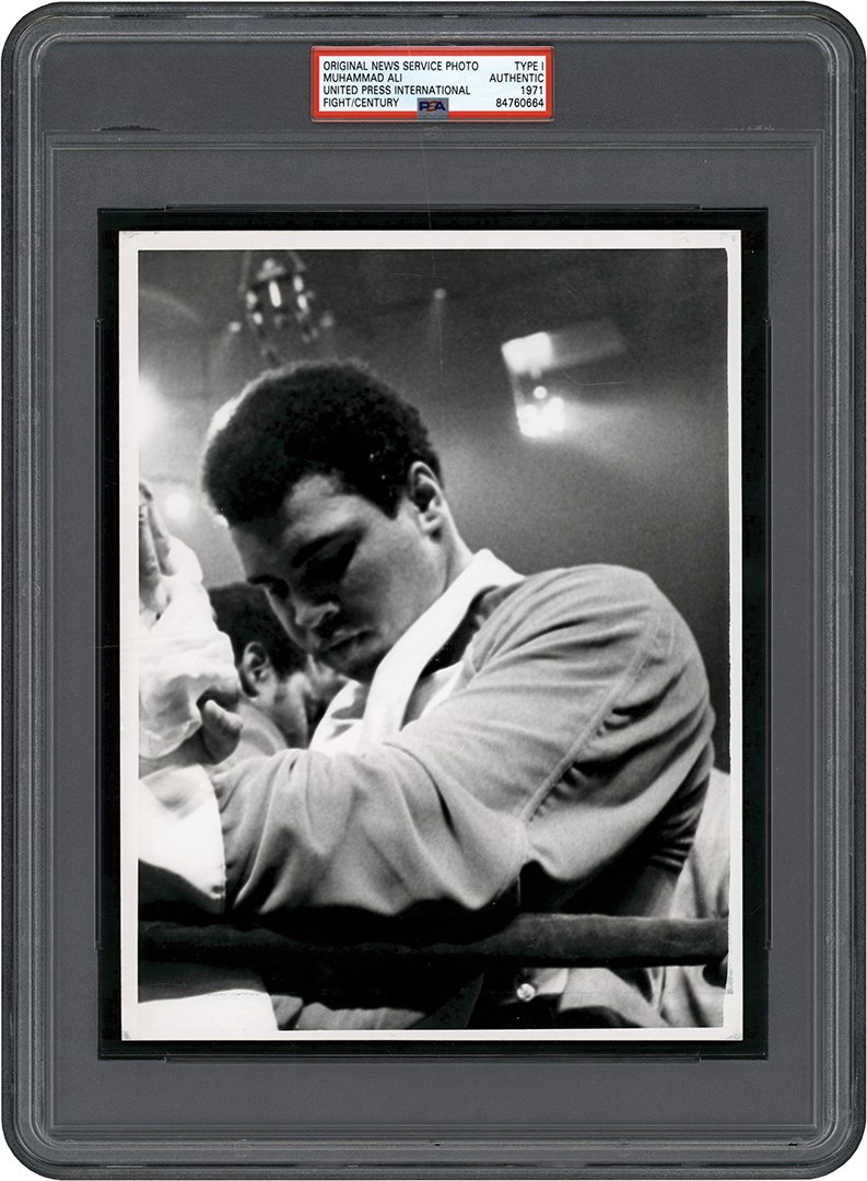 Vintage Sports Photographs - 1971 Muhammad Ali "Fight of The Century" Photo (PSA Type I)