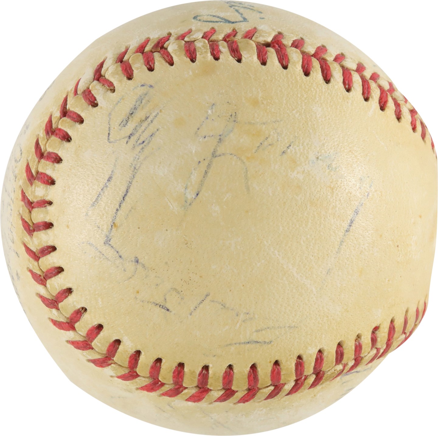 - 1954 New York Yankees and Stars Team-Signed Baseball w/Cy Young & Mickey Mantle (JSA)