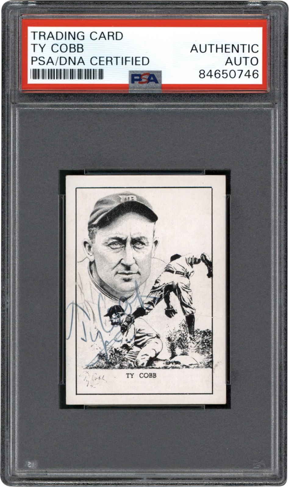 - Signed 1950 Callahan Hall of Fame Ty Cobb ( PSA )