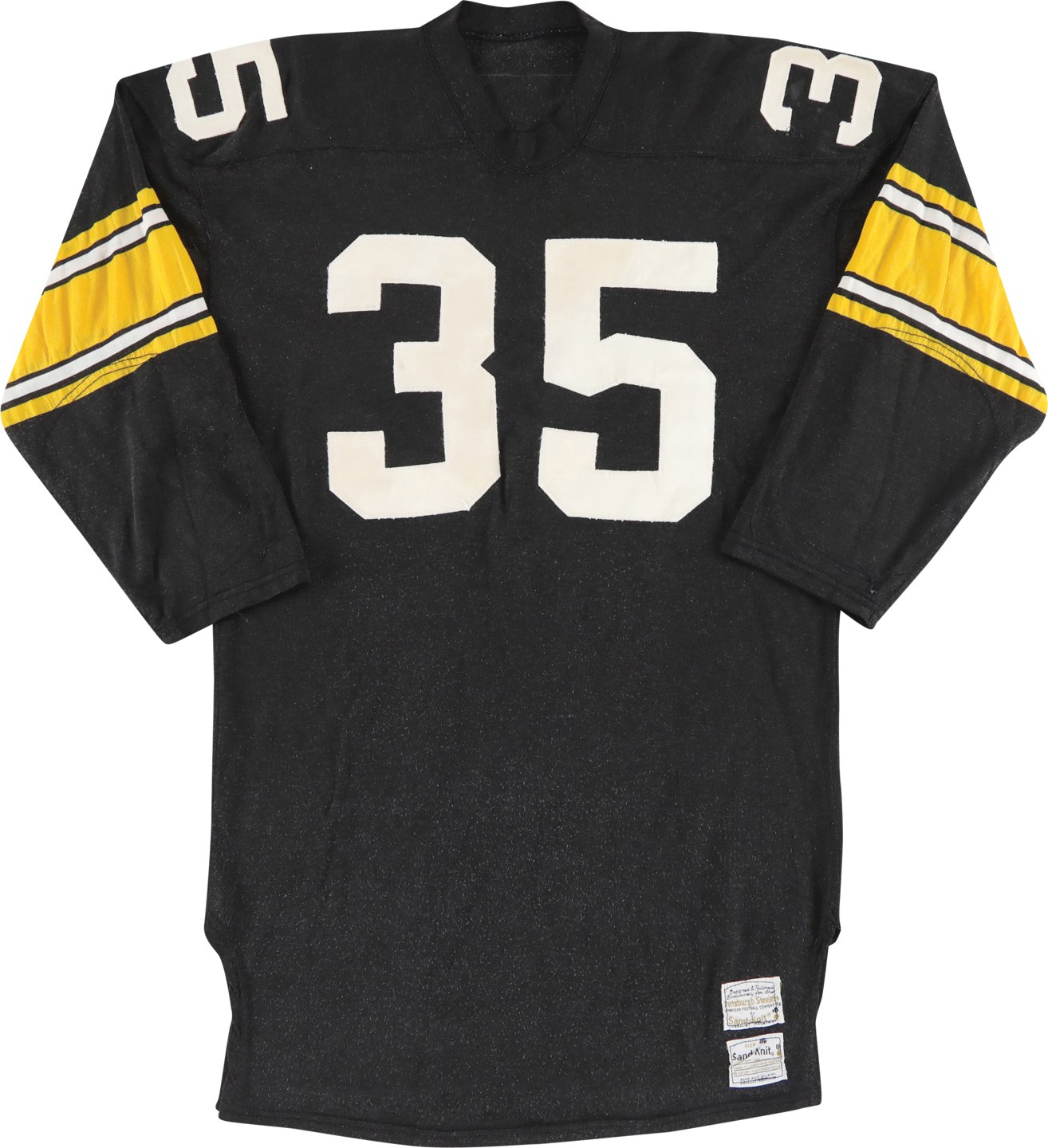 - 1972 Steve Davis Pittsburgh Steelers Game Worn Jersey from Immaculate Reception (Photo-Matched)