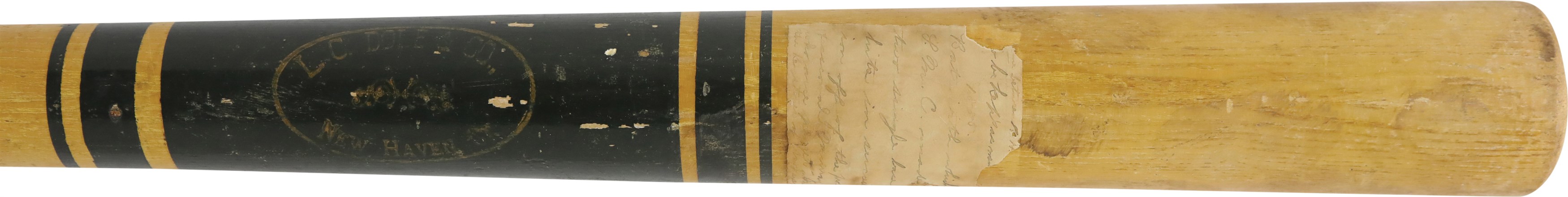 Baseball Memorabilia - 1880s L.C. Dole & Co. Bat Used by Samuel M. Chase