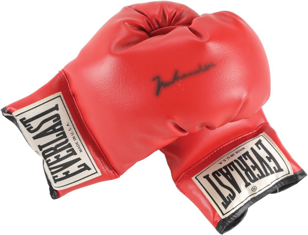 - 1980s Muhammad Ali Signed Boxing Gloves (PSA)