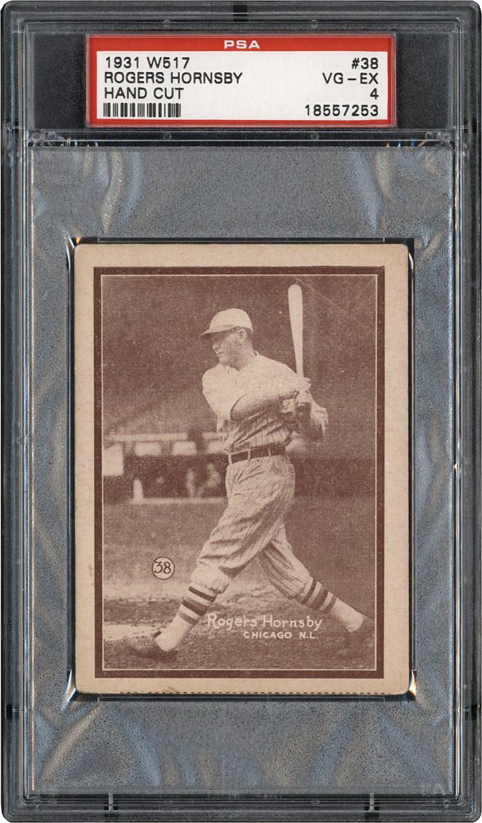 - 931 W517 #38 Rogers Hornsby PSA VG-EX 4