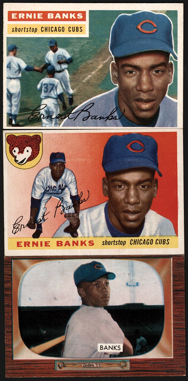 - 1955-1964 Topps & Bowman Ernie Banks Collection (10)