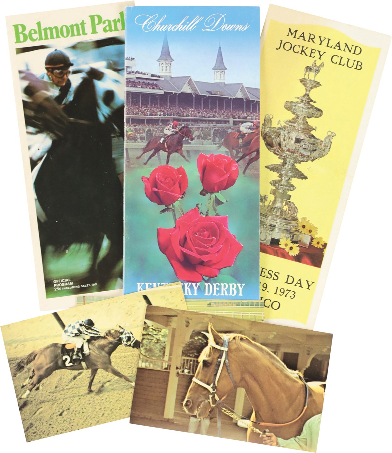 Horse Racing - Secretariat Triple Crown Program Collection - Kentucky Derby, Belmont Stakes & Preakness Stakes