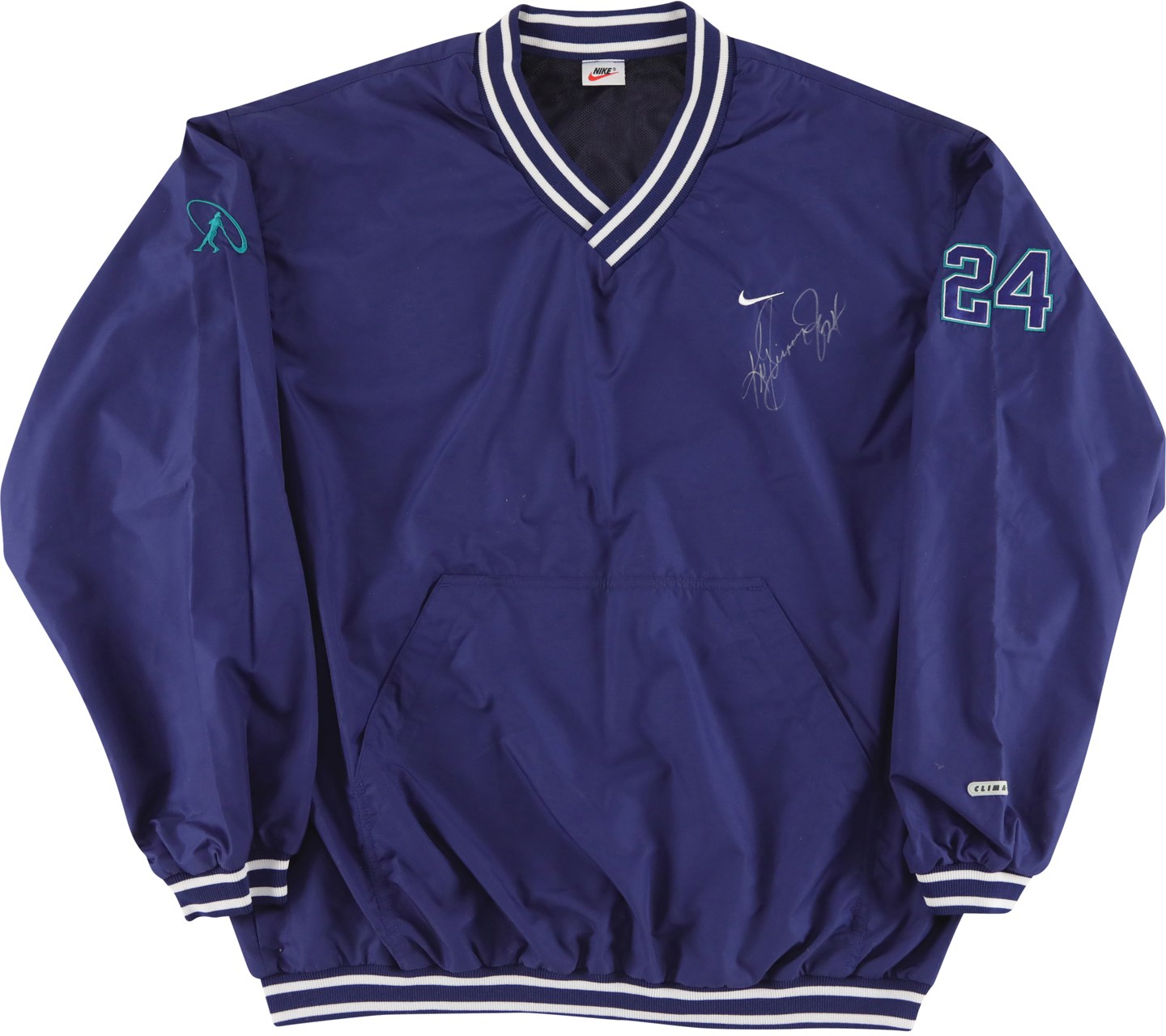 - 1998 Ken Griffey Jr. Seattle Mariners Signed Game Used Nike Warmup (Griffey Jr. COA)