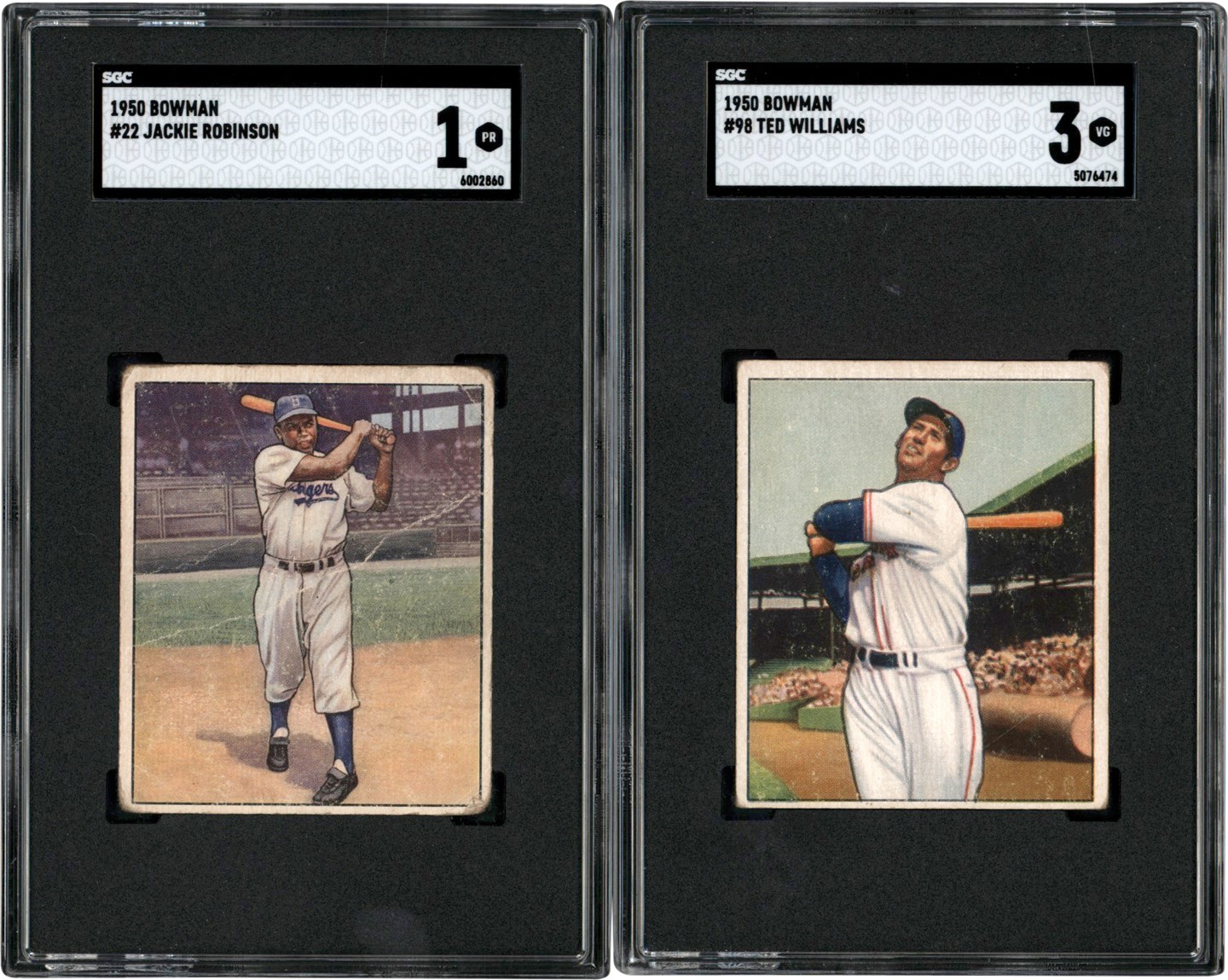 - 1950 Bowman Collection w/Jackie Robinson & Ted Williams (216)