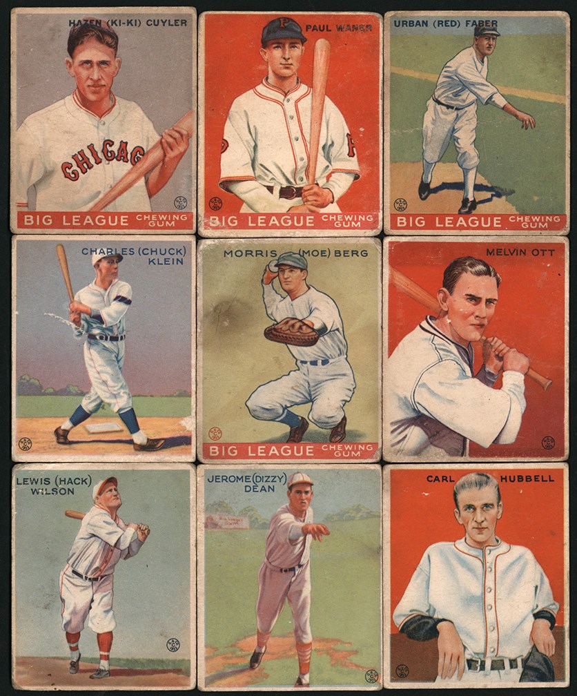 - 1933 Goudey Collection w/17 Hall of Famers (96)