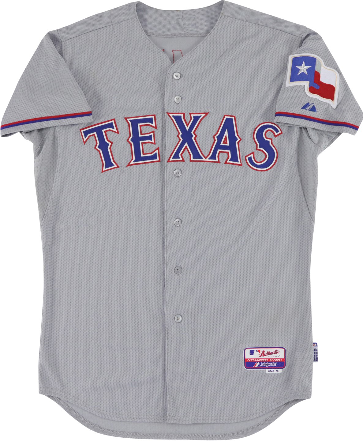 - 2015 Cole Hamels Texas Rangers Game Worn Jersey (MLB Holo)