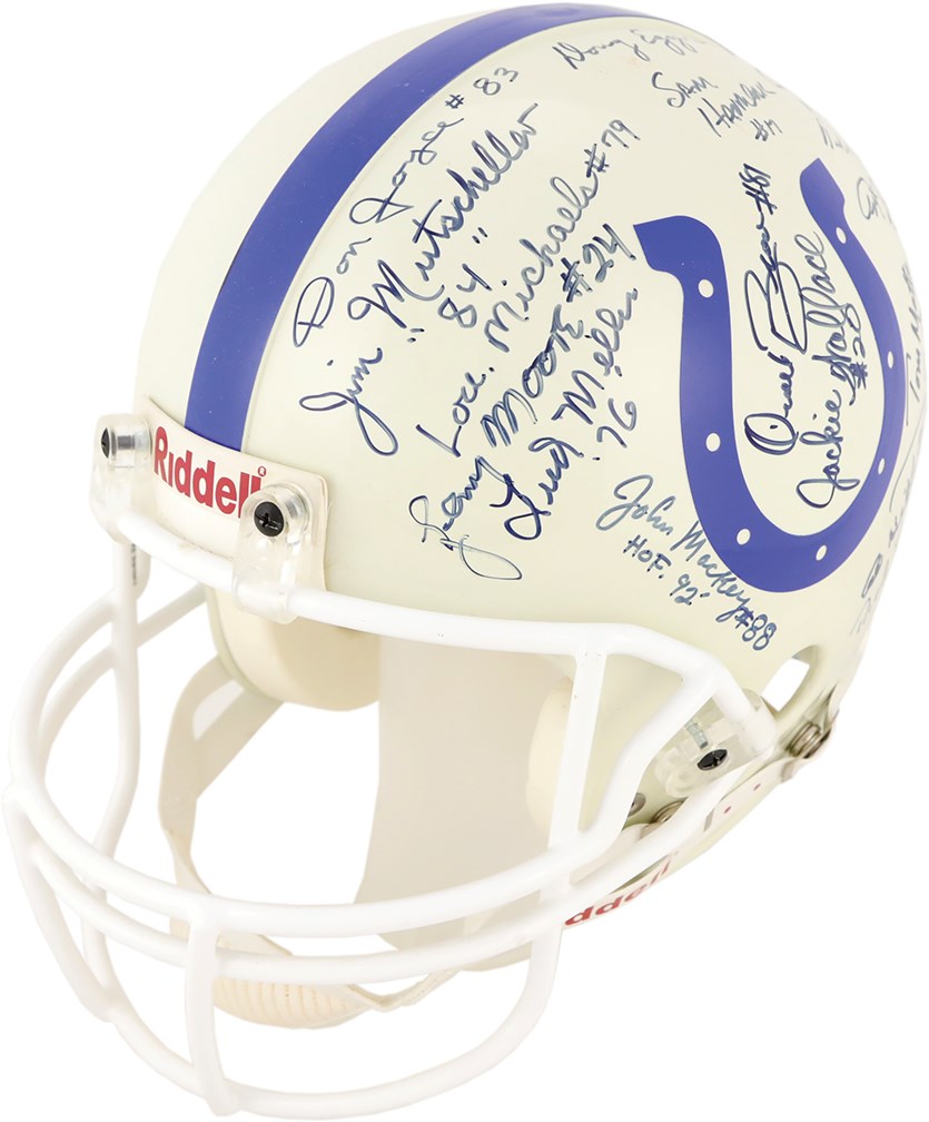Football - Baltimore Colts Greats Signed Helmet