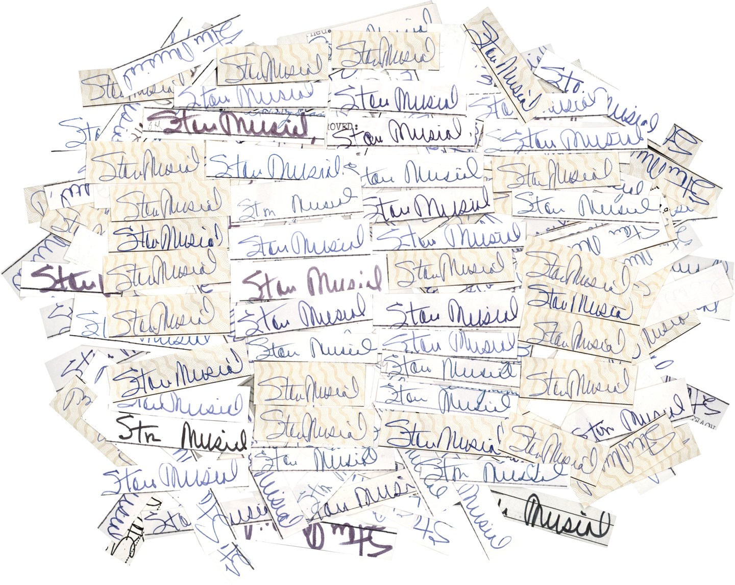 - Hoard of Stan Musial Cut Signatures (200)