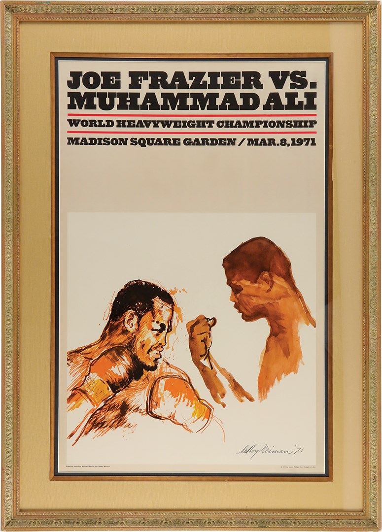 - 1971 Muhammad Ali vs. Joe Frazier LeRoy Neiman Poster