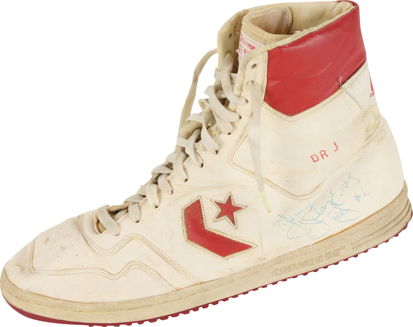 - Circa 1985 Julius Erving Signed Game Used Sneaker (PSA)
