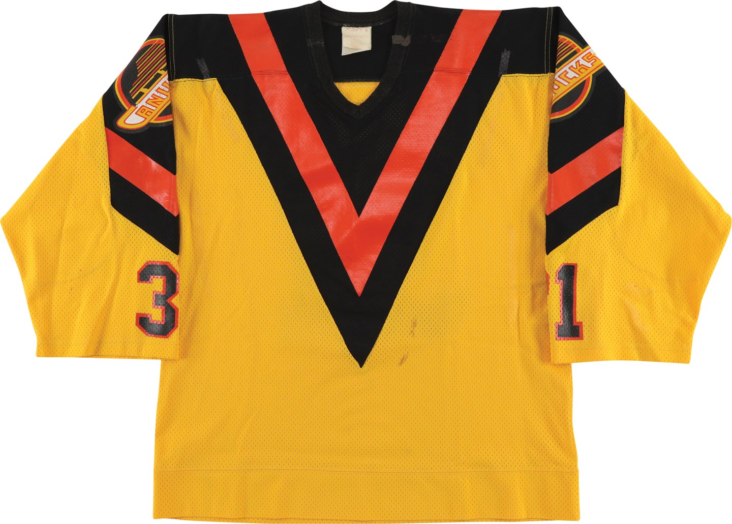 - 1981-82 Rick Heinz Vancouver Canucks Game Worn Jersey (Heinz LOA)