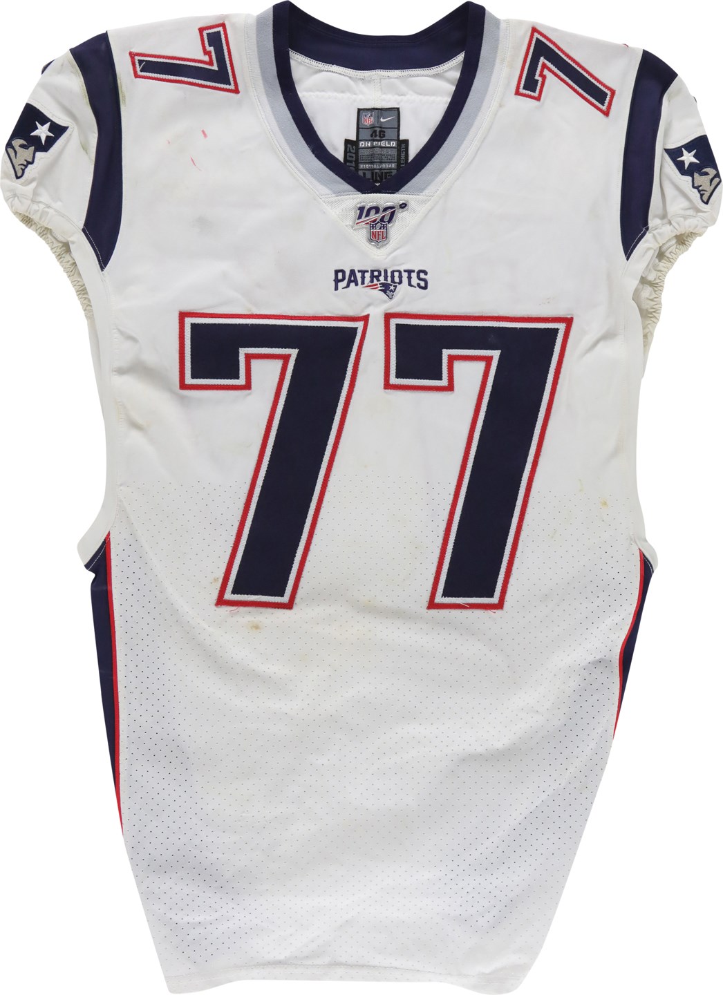 Football - 10/6/19 Michael Bennett New England Patriots Game Worn Jersey Swapped with Adrian Peterson (Photo-Matched)