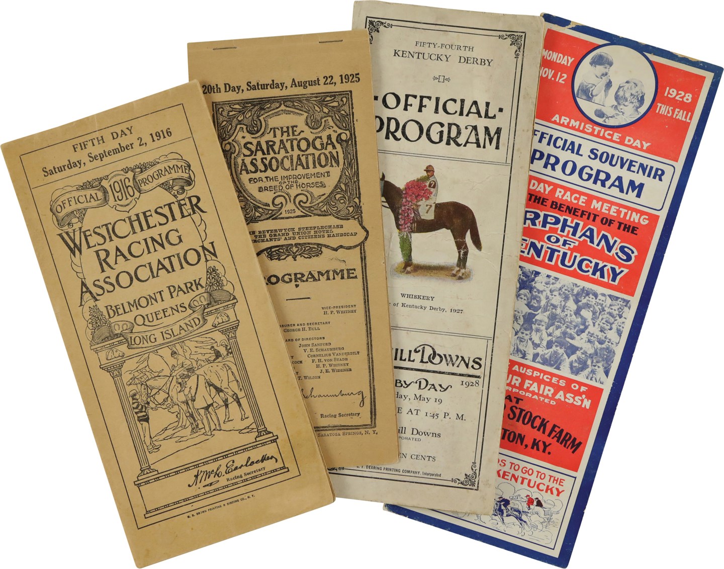 Horse Racing - Programs Featuring Famous Jockeys & Kentucky Derby Winners from Almost 100 Years Ago (4)