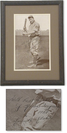 Baseball Autographs - Honus Wagner Signed Premium