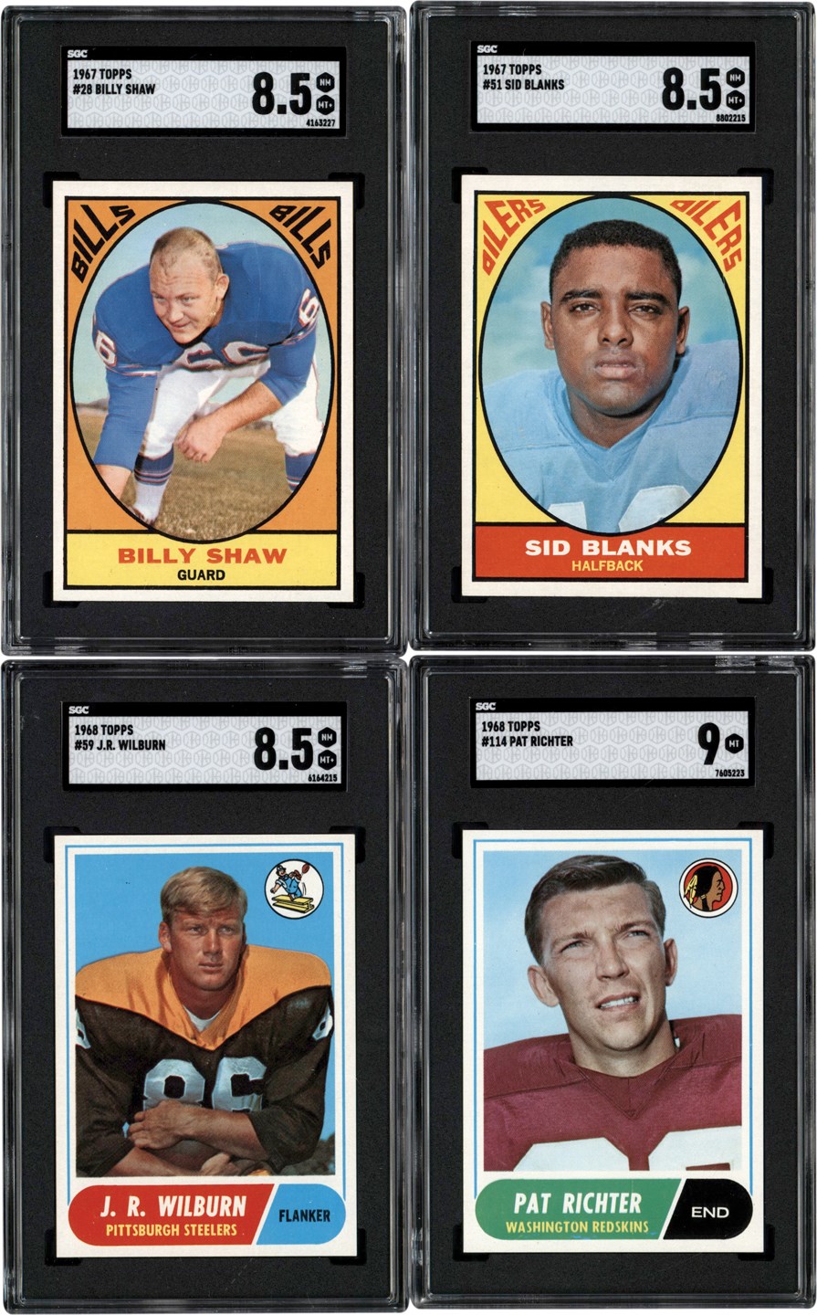 - 1964-1972 Topps Football Collection (550+) w/SGC
