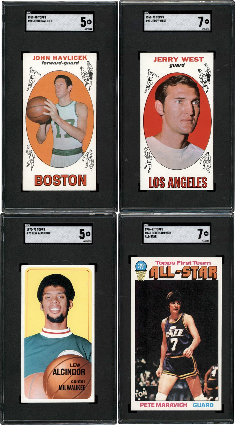 - 1969-1976 Topps Basketball Collection (275+) w/SGC