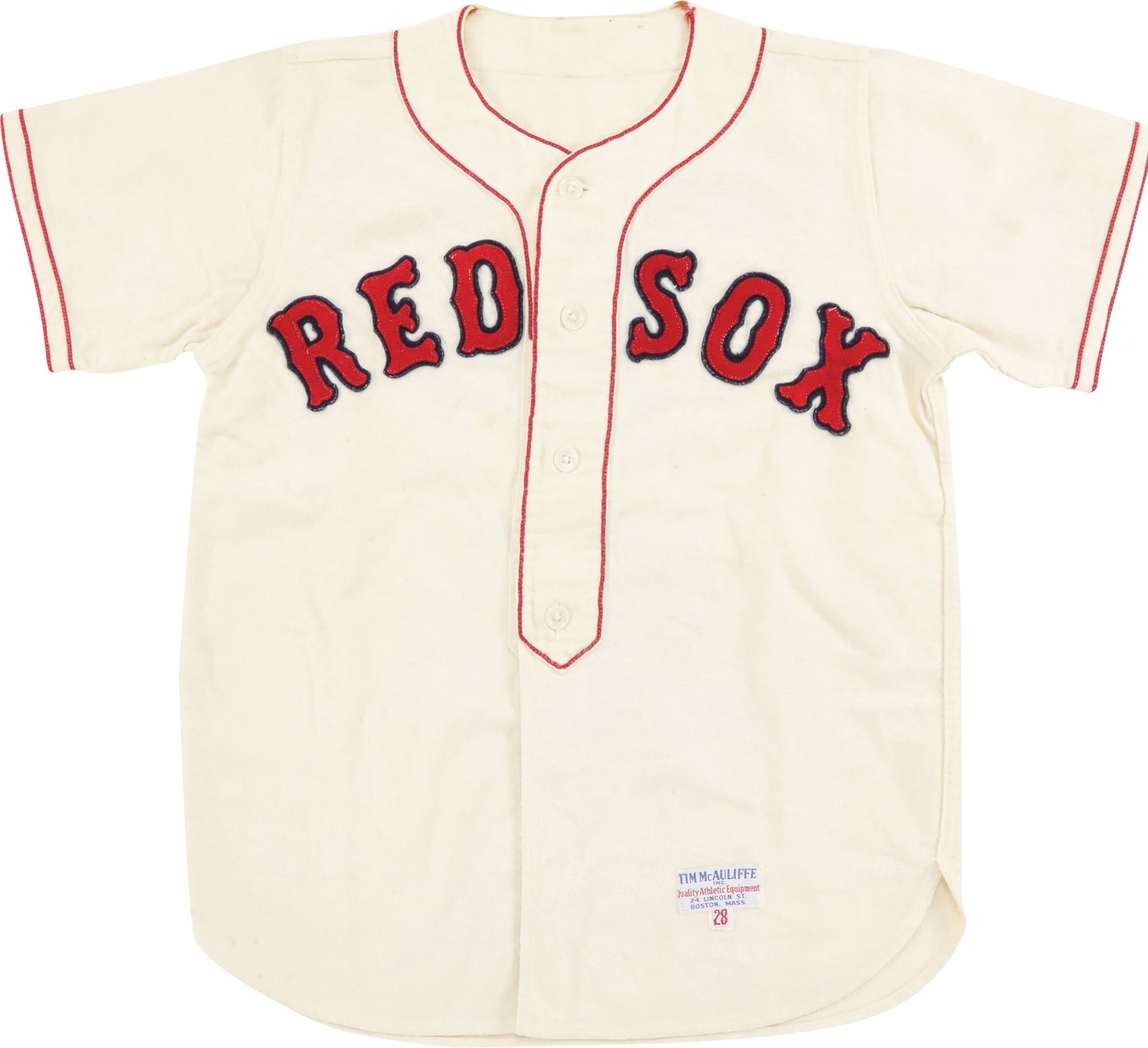 - John Henry Williams (Ted WIlliams' Son) Father/Son Day Red Sox Jersey