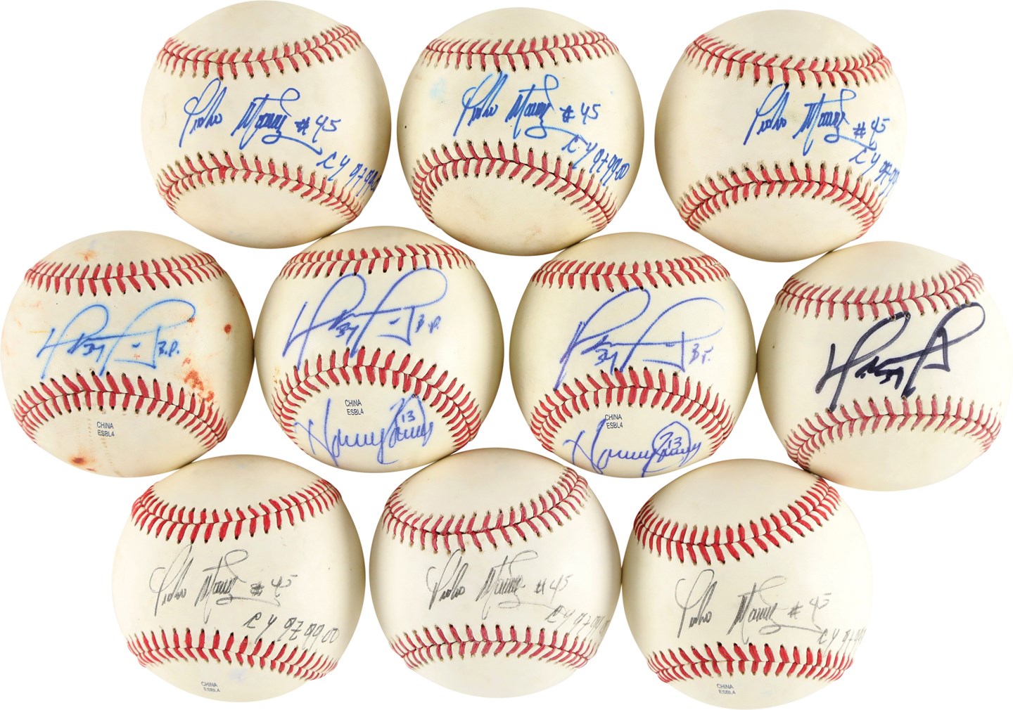 Baseball Autographs - Pedro Martinez and David Ortiz Signed Baseballs (24)