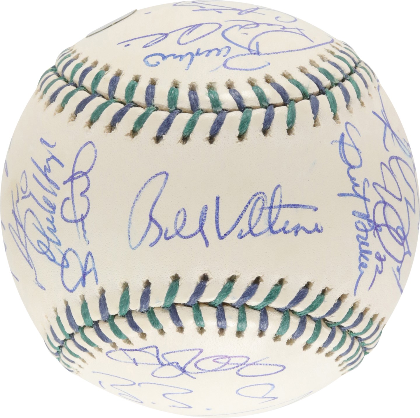Baseball Autographs - 2001 American & National League All Star Teams Signed Baseball from Home Run Derby (MLB)