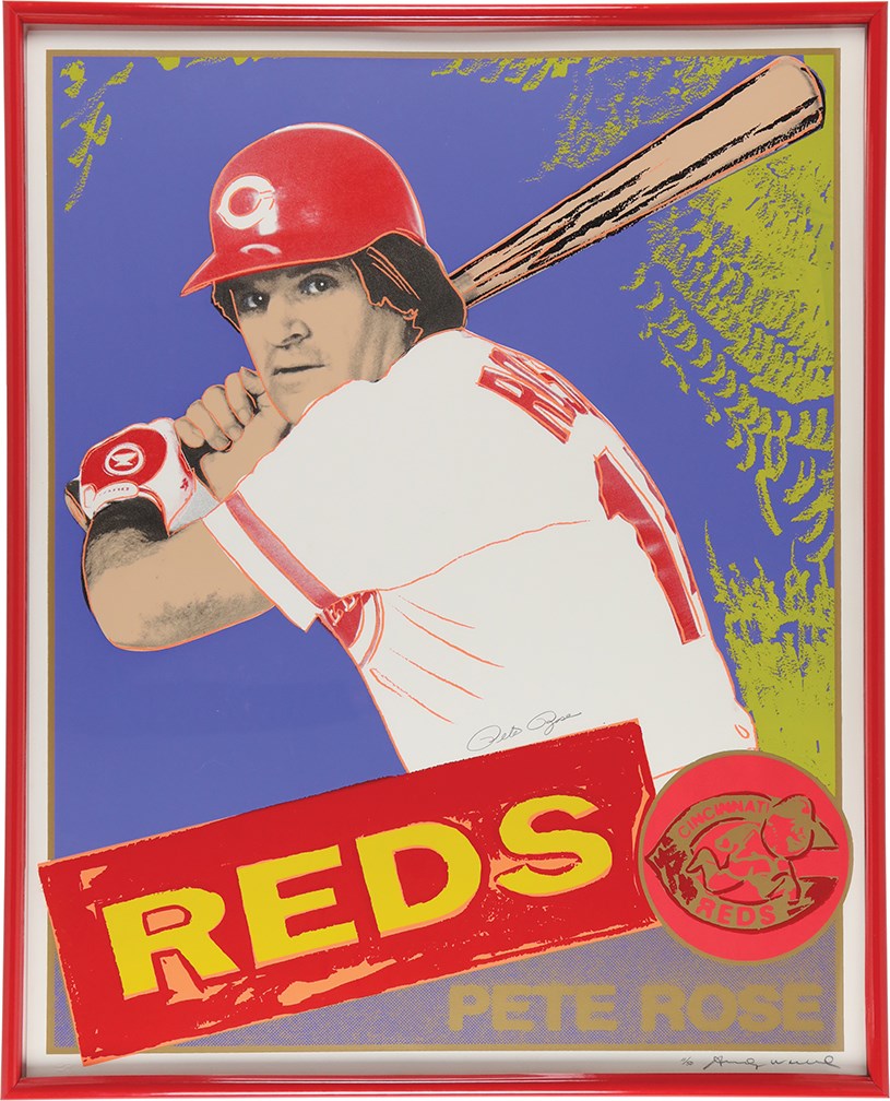Pete Rose & Cincinnati Reds - Pete Rose Original Limited Edition Silkscreen by Andy Warhol