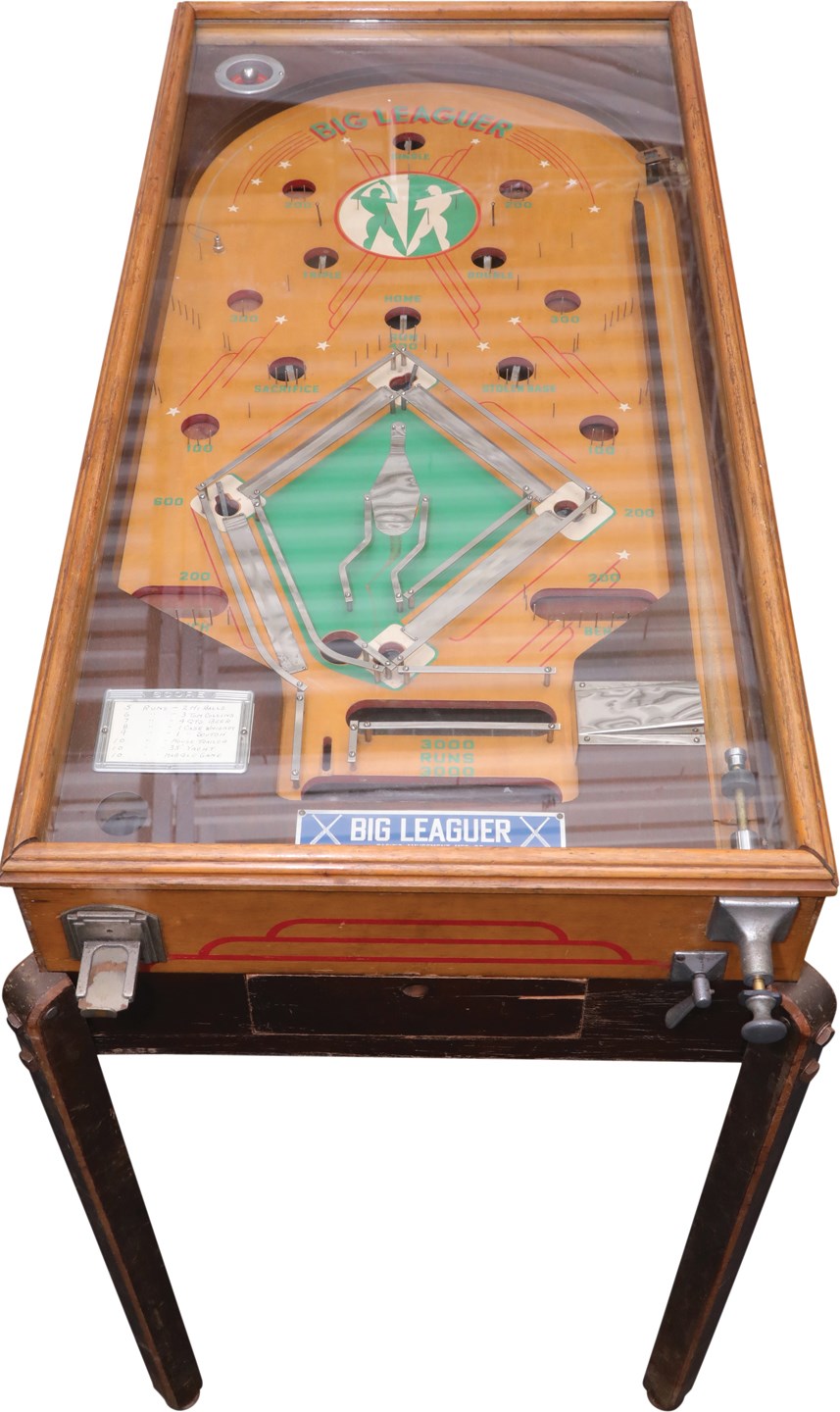 Baseball Memorabilia - 1930s Big Leaguer Baseball Machine