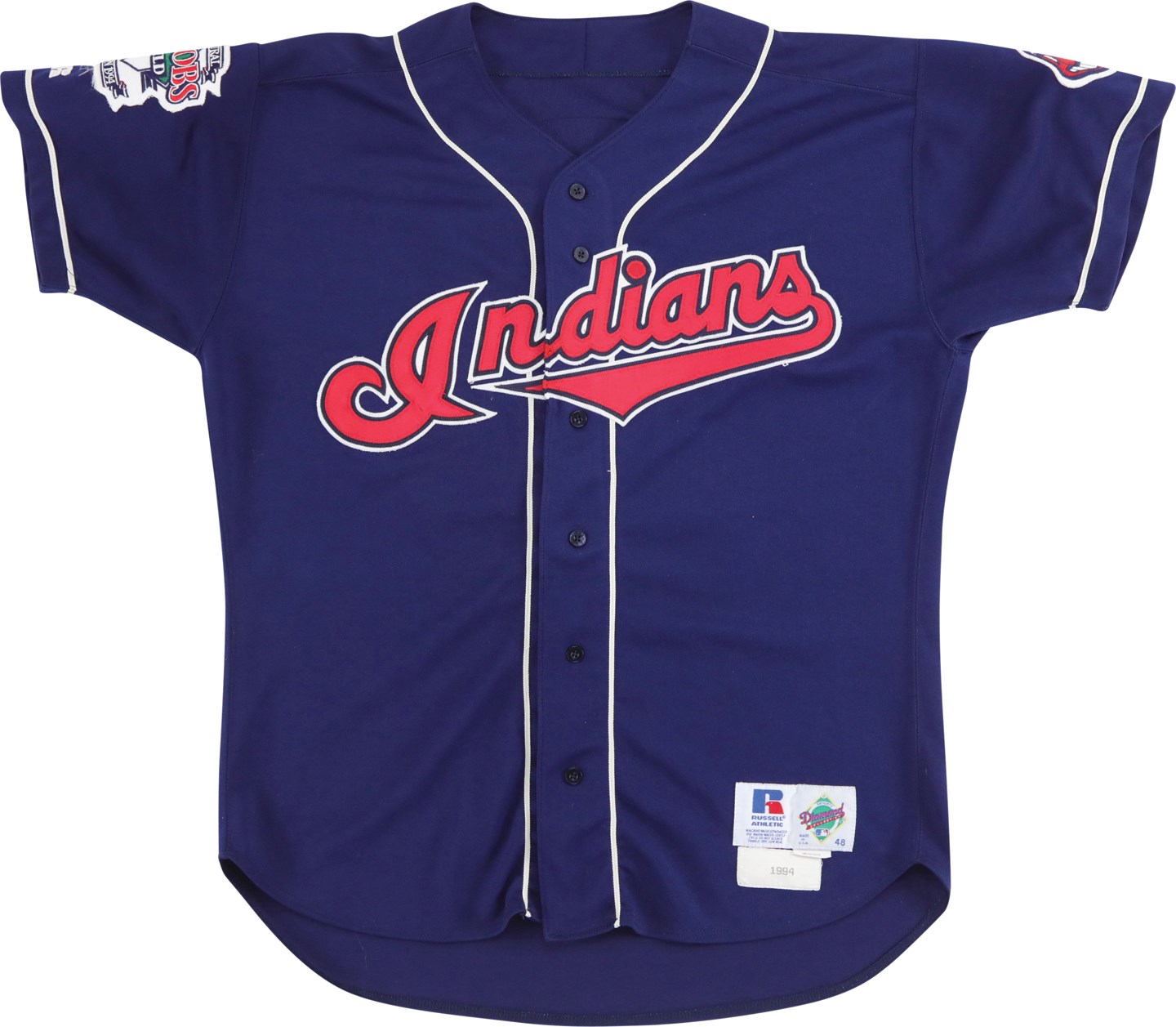- 1994 Eddie Murray Career Hits #2,868 and #2,869 Cleveland Indians Game Worn Jersey (Photo-Matched to Three Games)