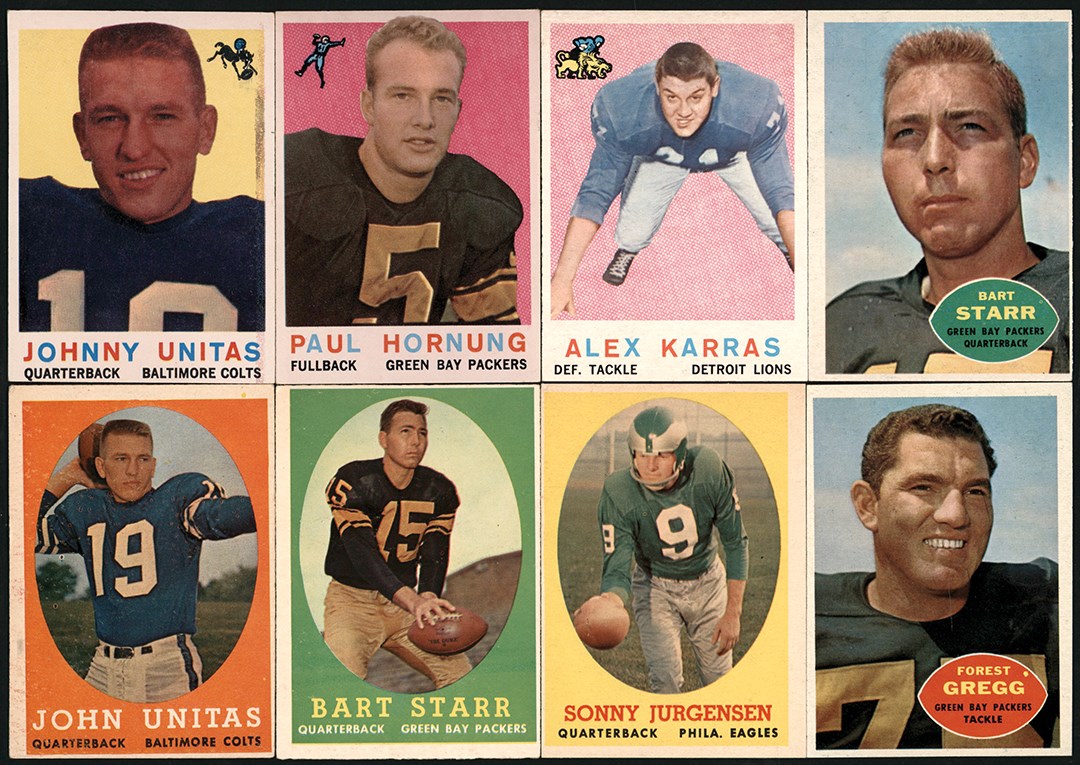 - 956-1960 Fleer & Topps Football Card Collection (71)