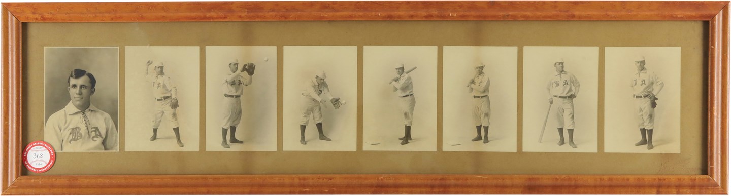 Vintage Sports Photographs - Circa 1902 Fred Parent Original Photographic Study by Carl Horner with Image Used for T206 and Seven Cards (ex-Halper Collection)
