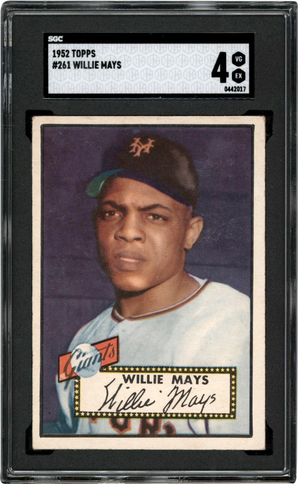 Baseball and Trading Cards - 1952 Topps #261 Willie Mays SGC VG-EX 4