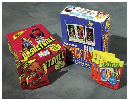 Unopened Wax Packs Boxes and Cases - 1980/81 and 1981/82 Topps Basketball Wax Boxes