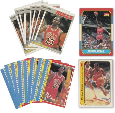 1986/87 and (8) 1987/88 Fleer Basketball Sets