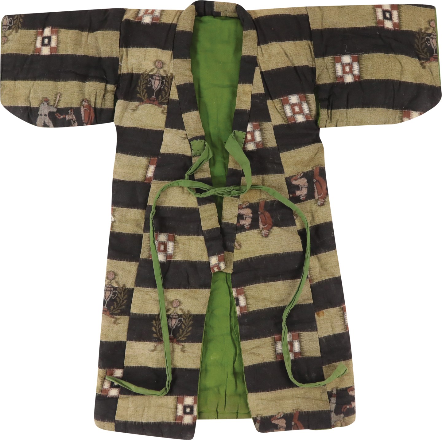 - 1930s Baseball Themed Japanese Kimono