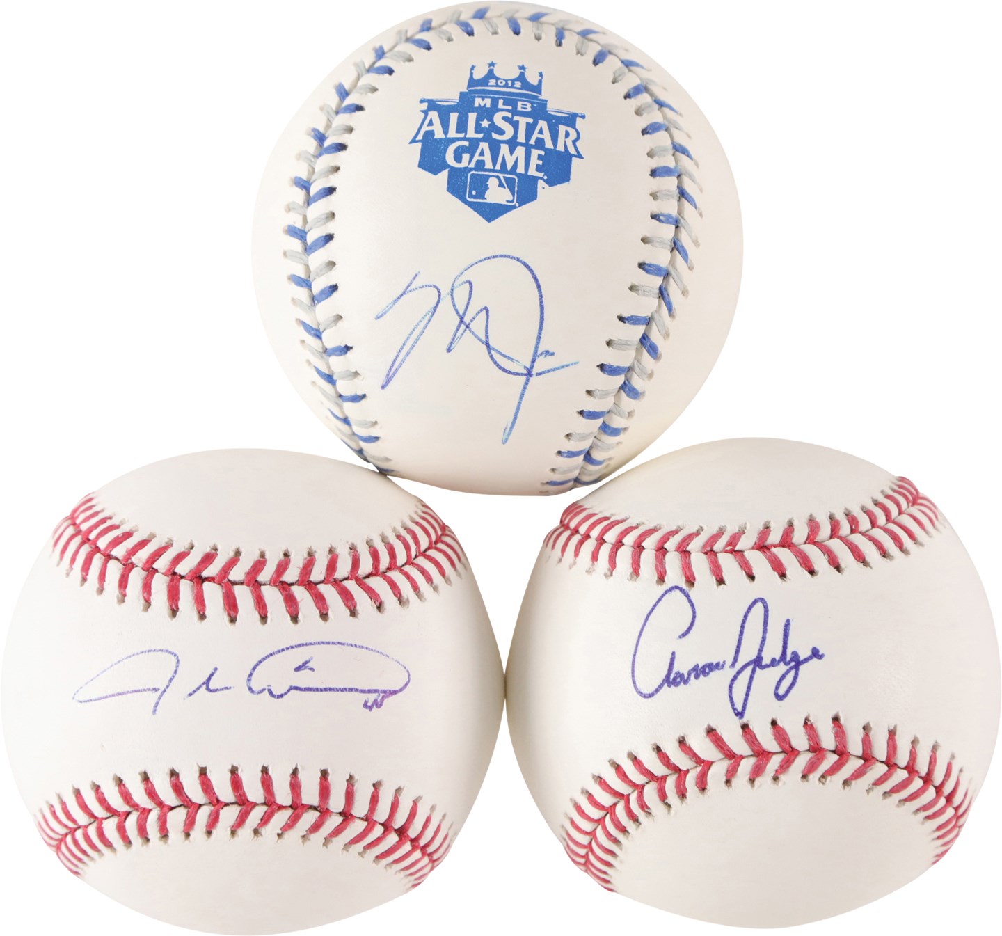 Baseball Autographs - MLB Modern Stars Signed Baseball Collection w/Trout & Judge (16)