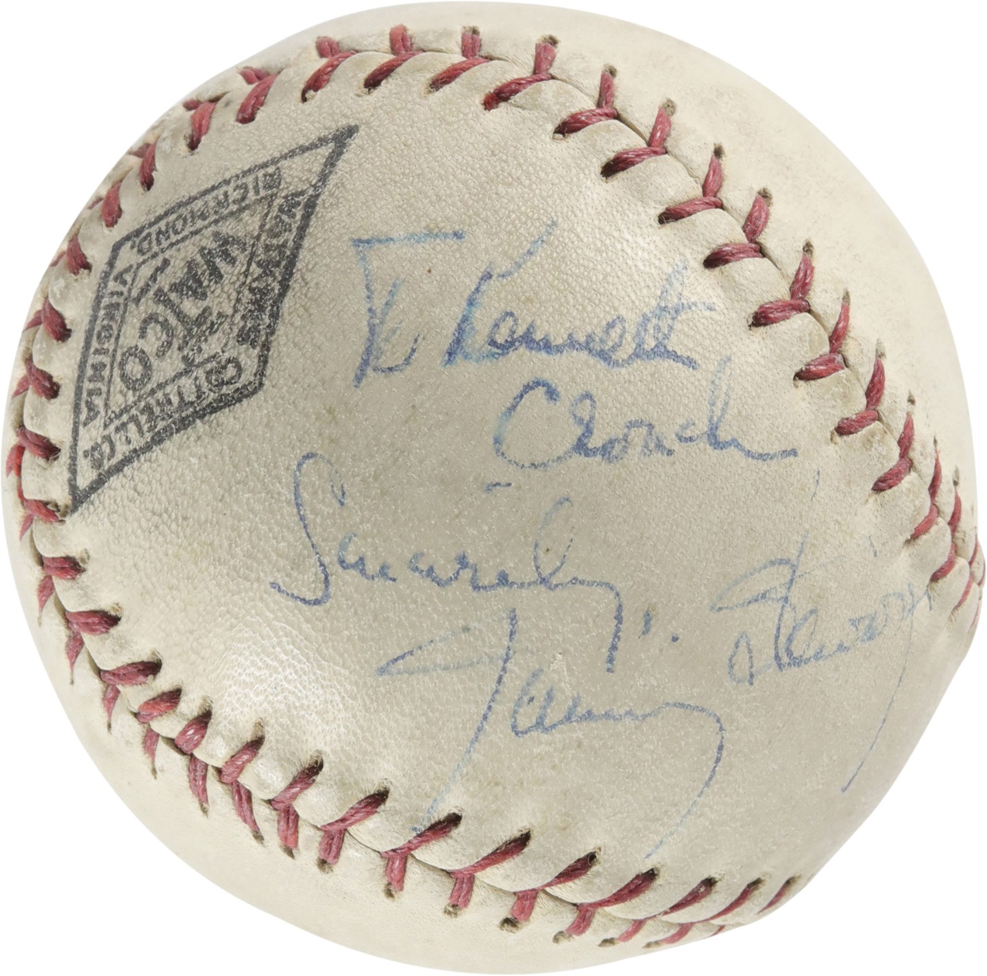 - 1949 Jimmy Stewart & Monty Stratton "The Stratton Story" Dual-Signed Baseball (PSA)