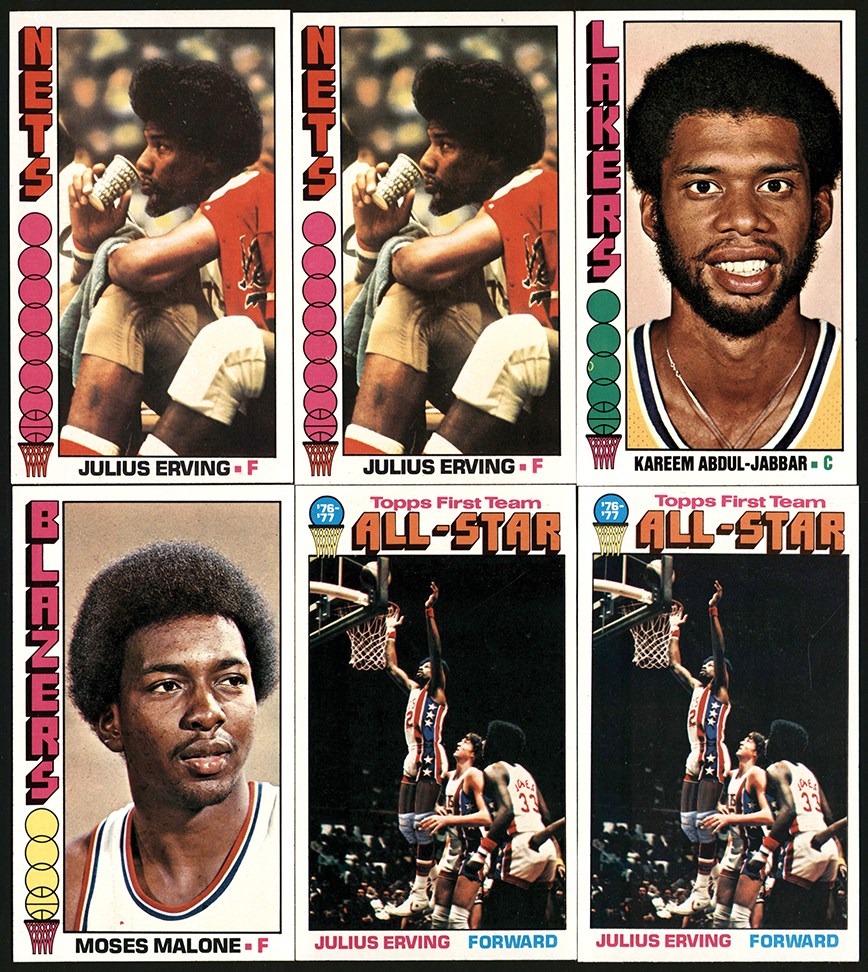 Basketball Cards - 1976-1977 Topps Basketball High-Grade Collection w/50% Hall Of Famers (54)