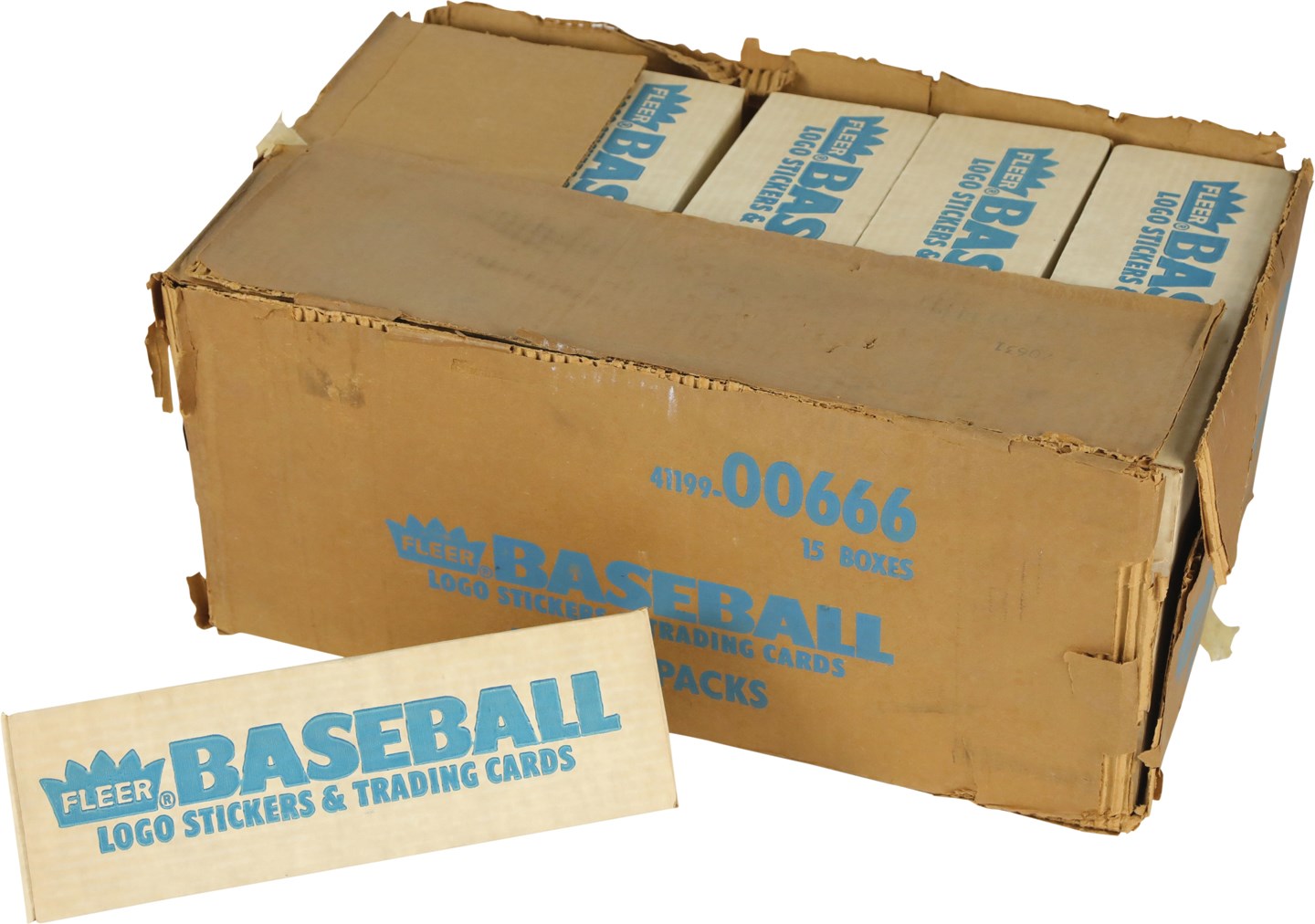- 1987 Fleer Baseball Factory Set Case w/15 Unsearched Complete Sets