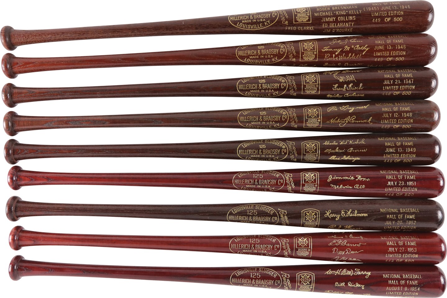 Baseball Memorabilia - Cooperstown Hall of Fame Bat Collection #449 (40)